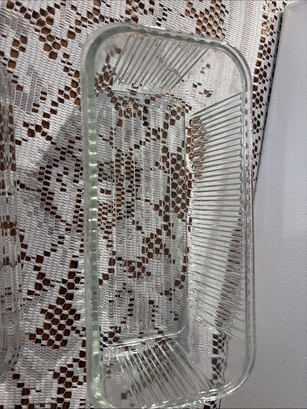 Vintage Federal Glass Refrigerator Dish w/Lid Vegetable Design. - Picture 3 of 4